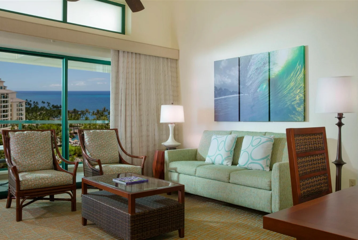 Marriott Timeshare Hawaii: Ko Olina Beach Club Living Area