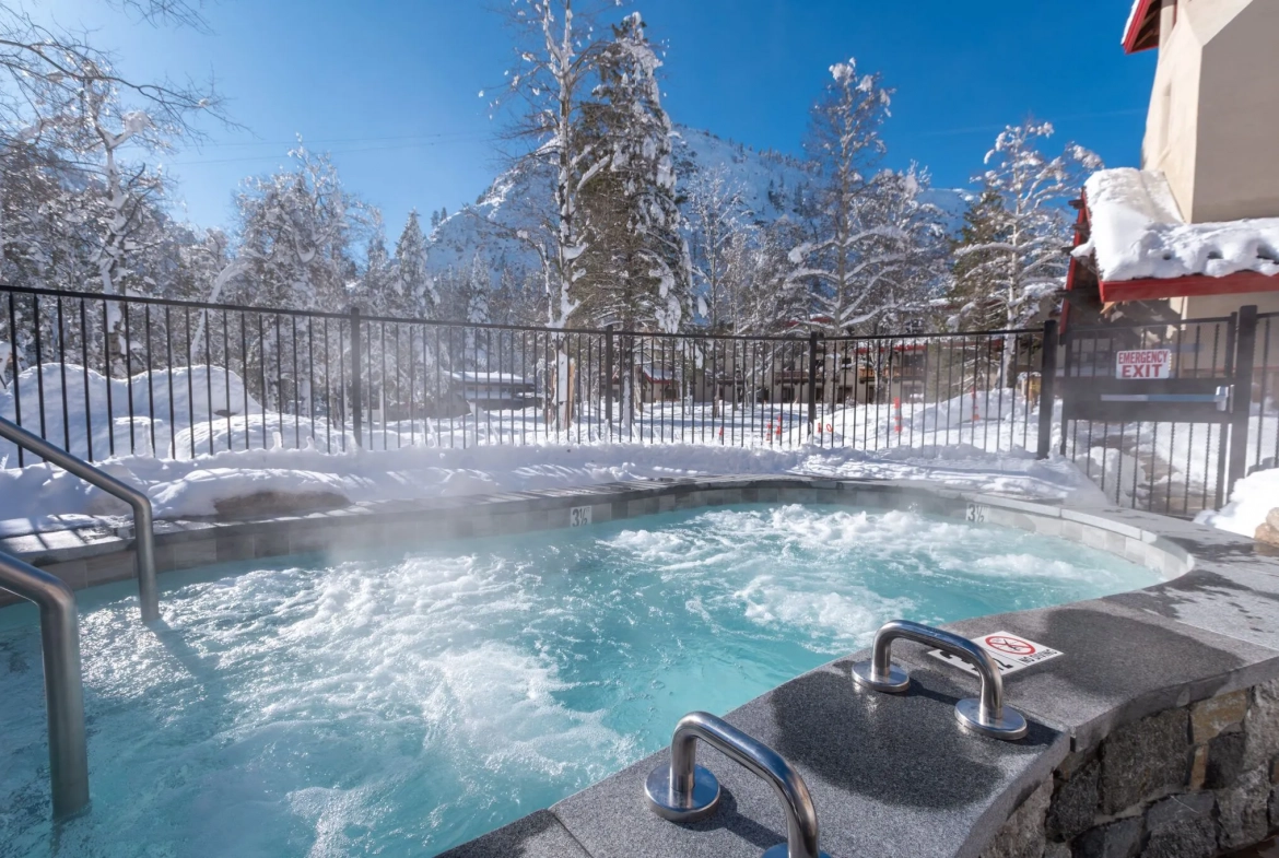 Olympic Village Inn Hot Tub Winter