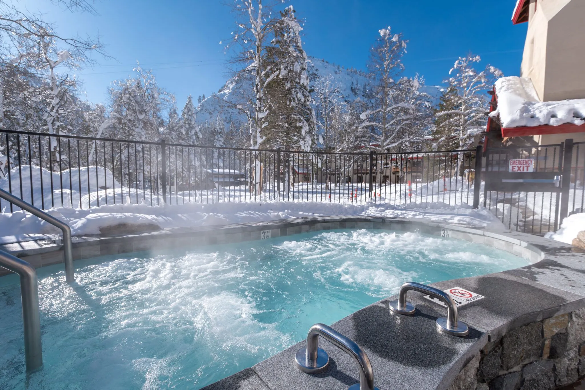 Olympic Village Inn Hot Tub Winter
