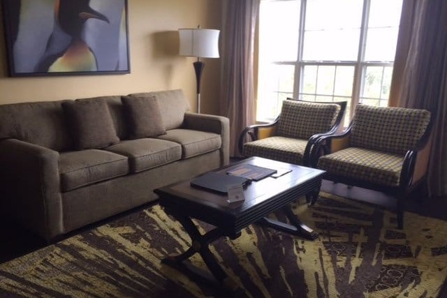 Hilton Grand Vacations SeaWorld Living Room