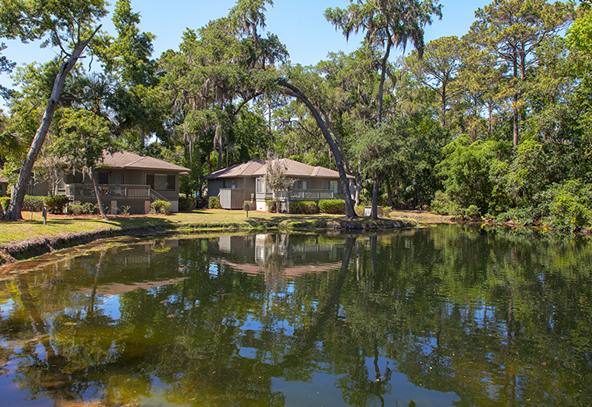 Hilton head island Carolina club resort cottages lagoon view