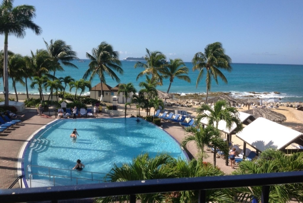 Diamond Flamingo Beach Resort oceanside pool
