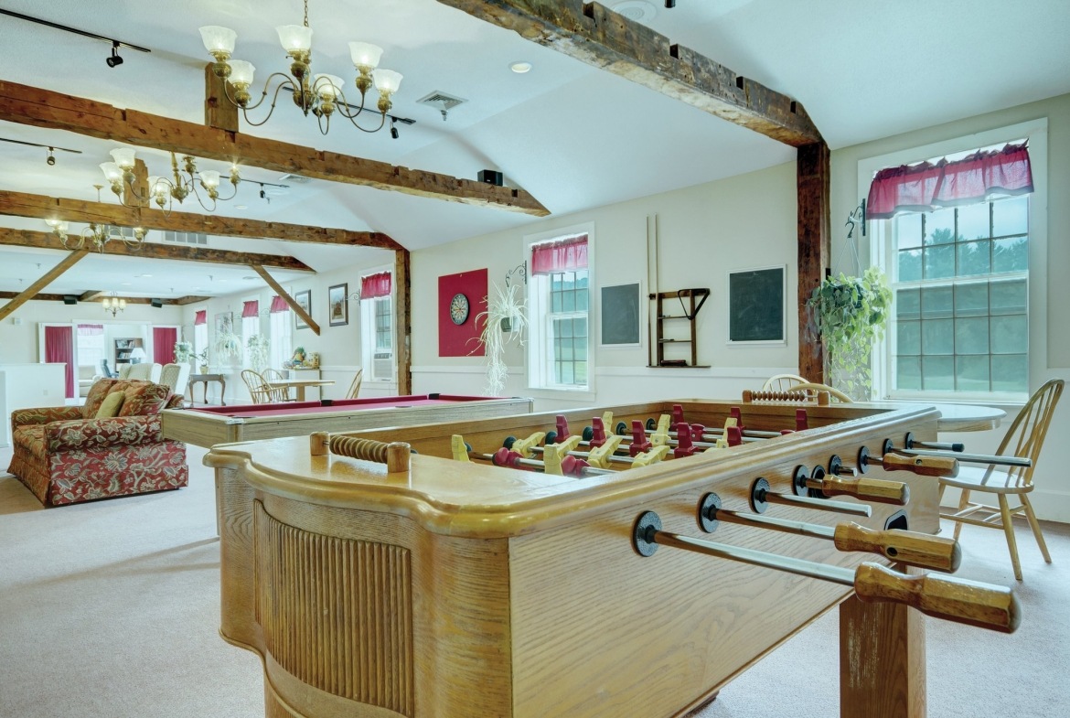 game room at Crotched Mountain Resort