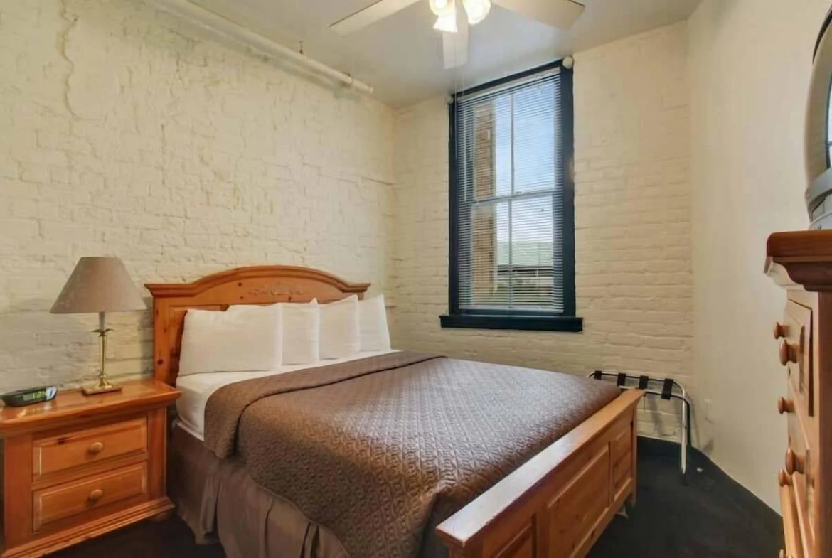 White Brick Bedroom