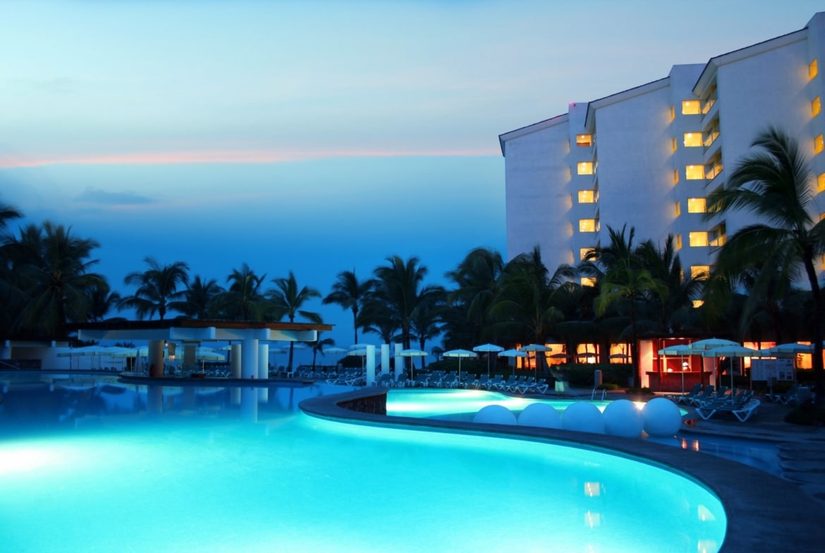 Pool At Dusk