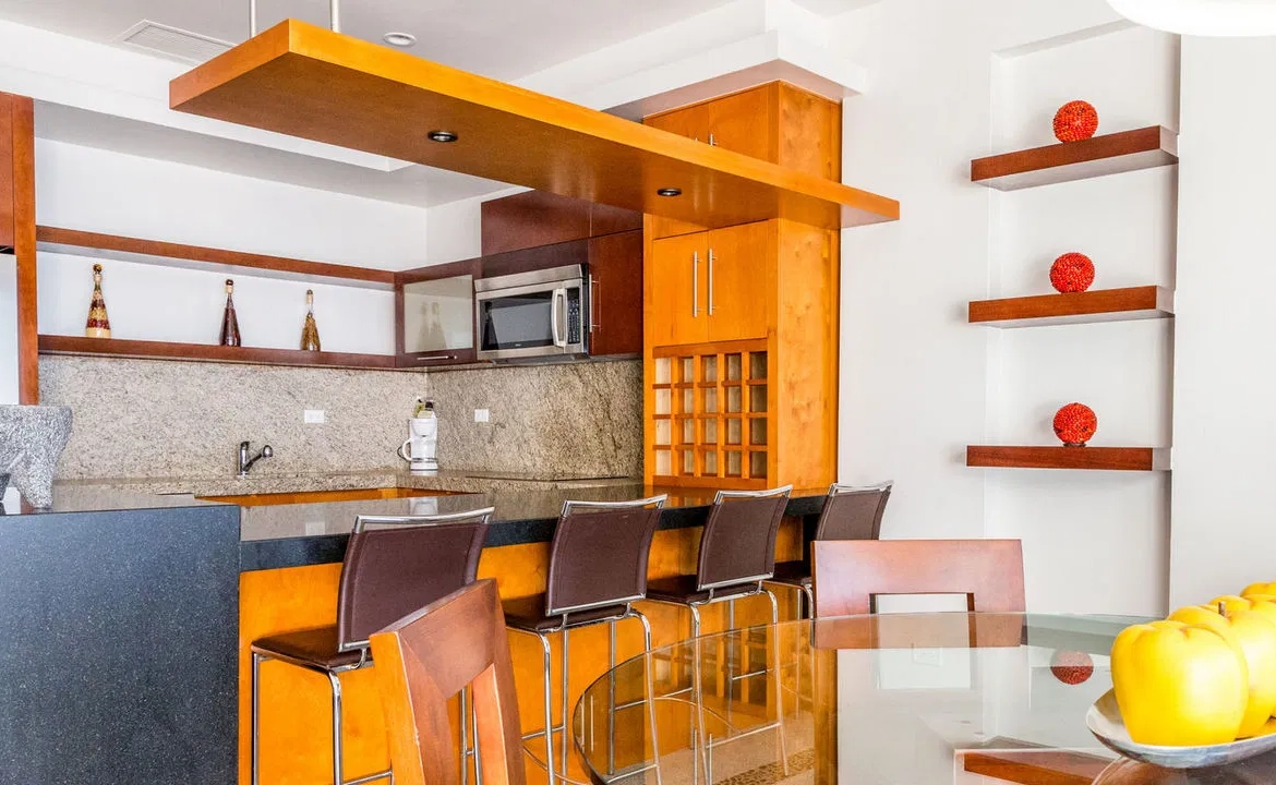 Rosarito Beach Vacation Suites Dining Area and Kitchen