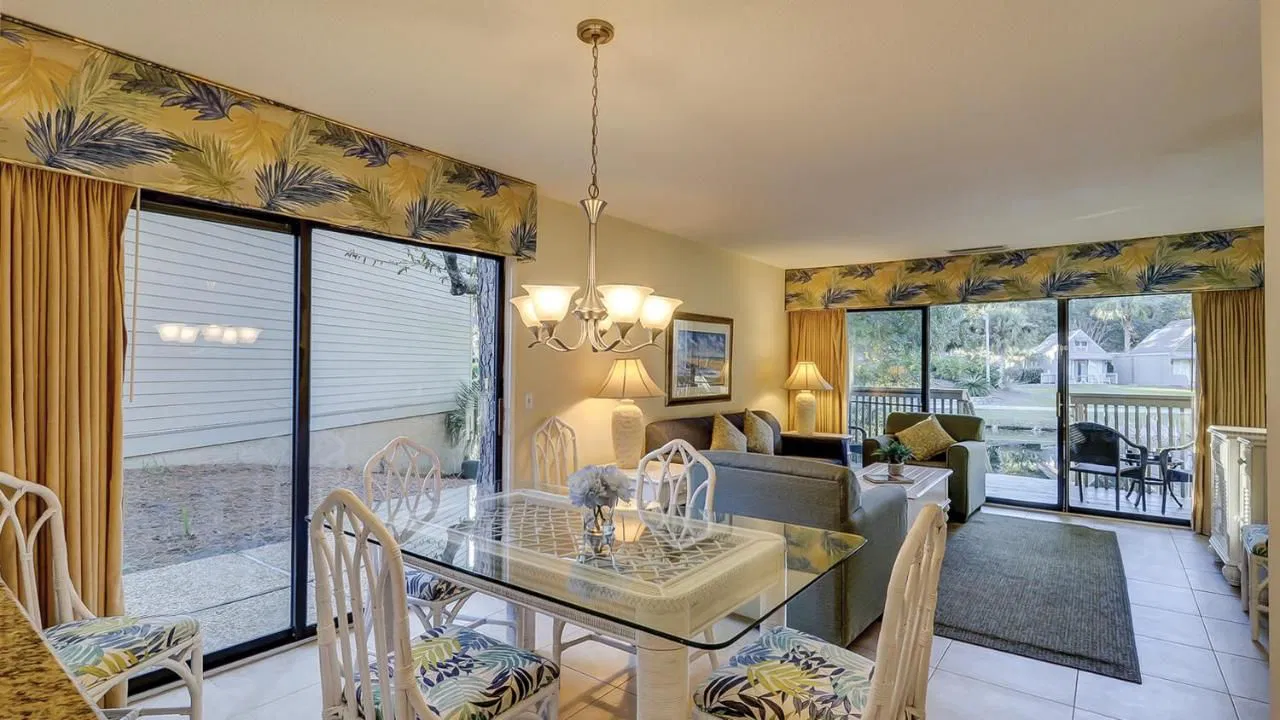 dining and living room area