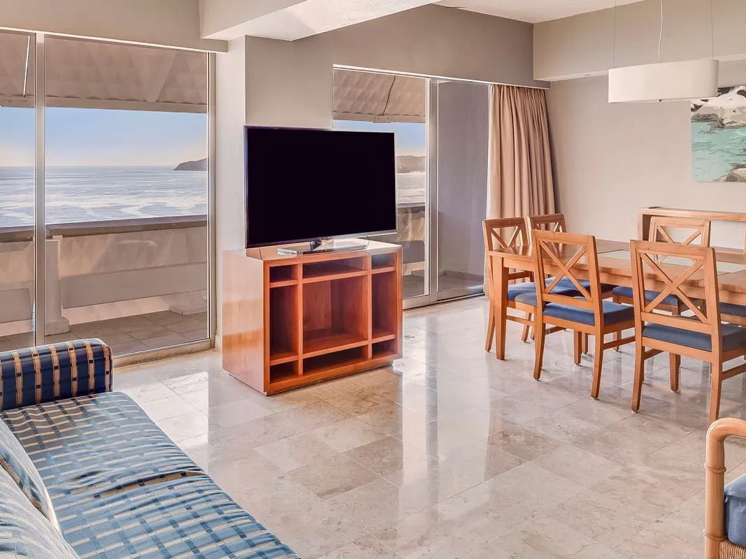 living and dining area