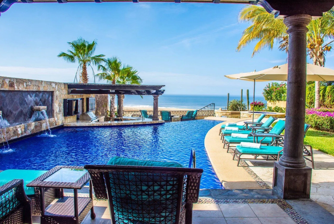 modern pool
