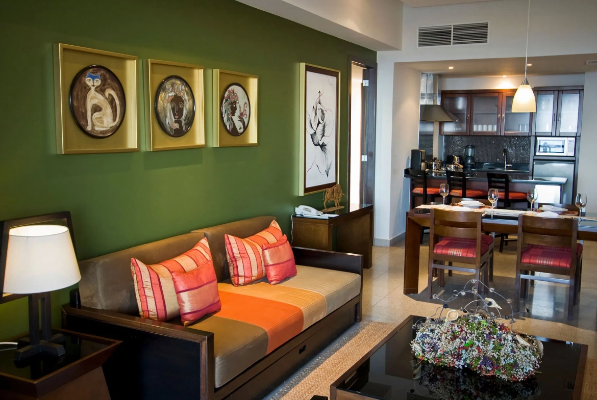 The Grand Mayan Cabos Living Area