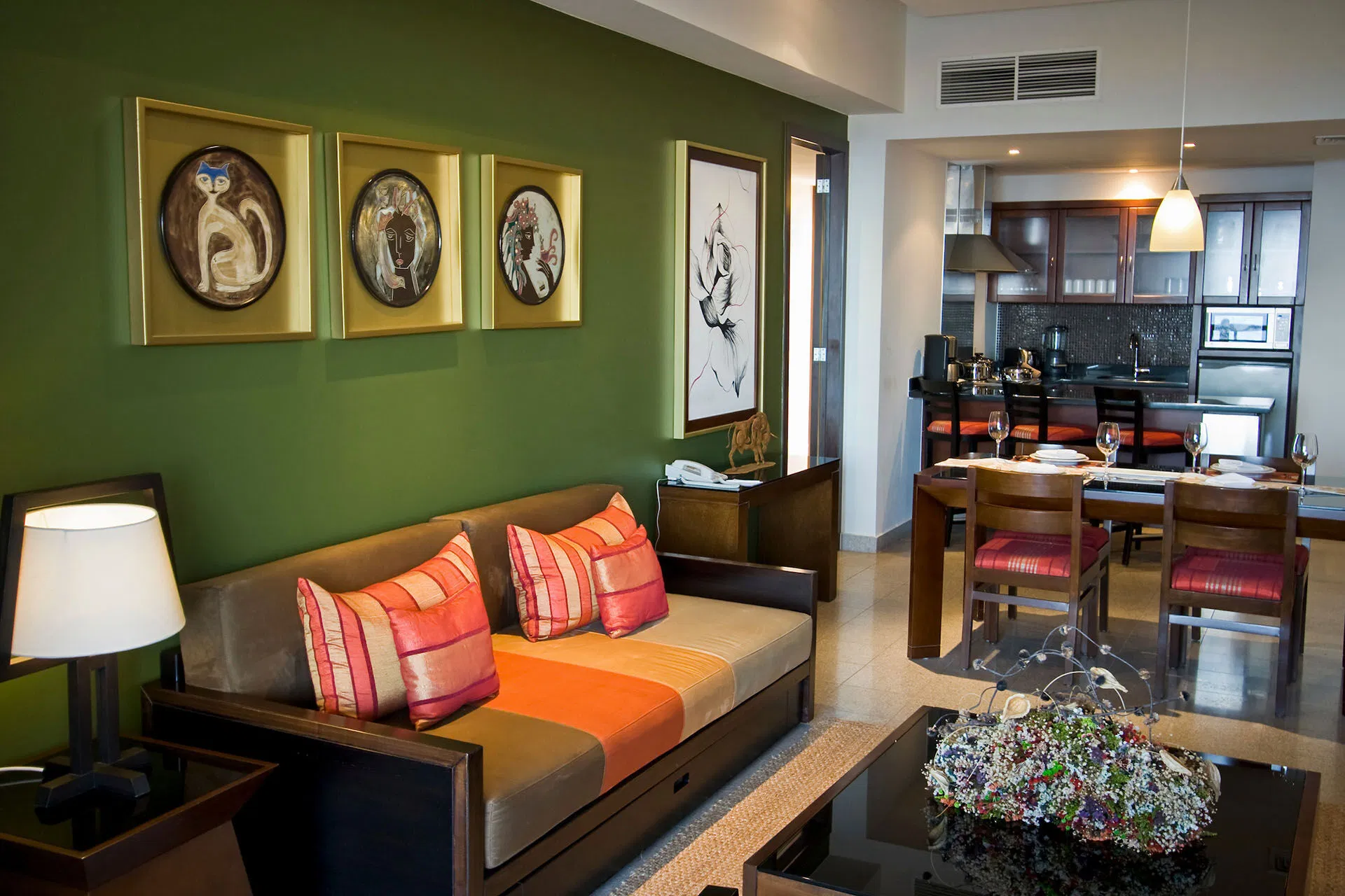 The Grand Mayan Cabos Living Area