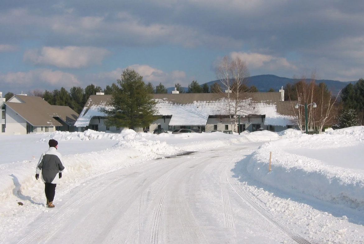 Village Green At Stowe in January