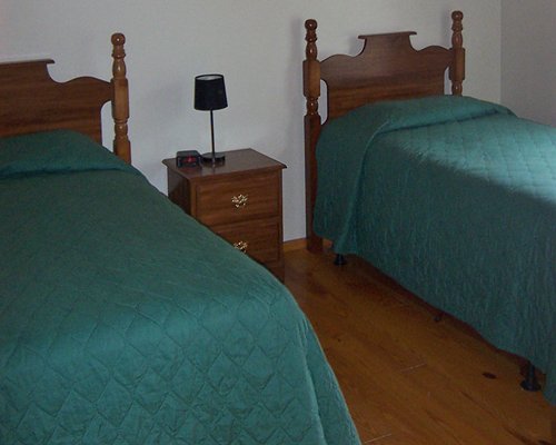 double bed in room