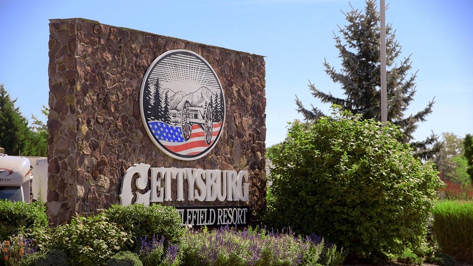 Travel Resorts Gettysburg Battlefield Cmpg sign