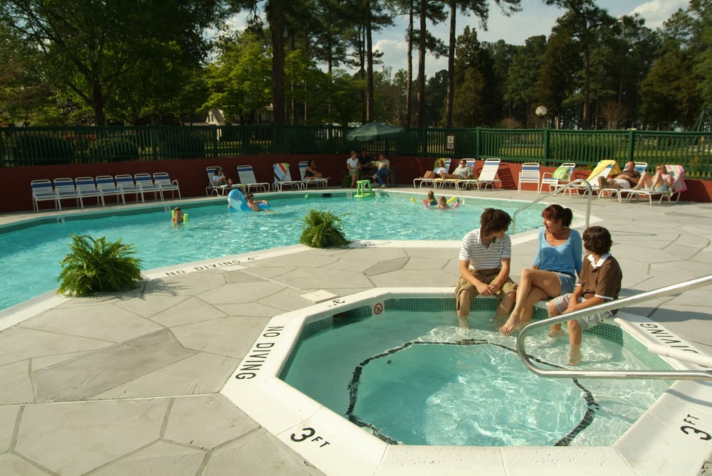 hot tub and pool