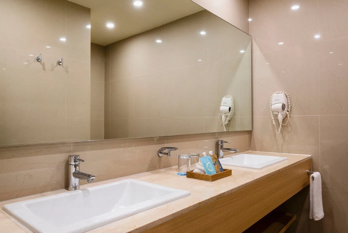 bathroom at NYX Hotel Cancun