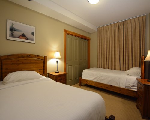 double bed in room