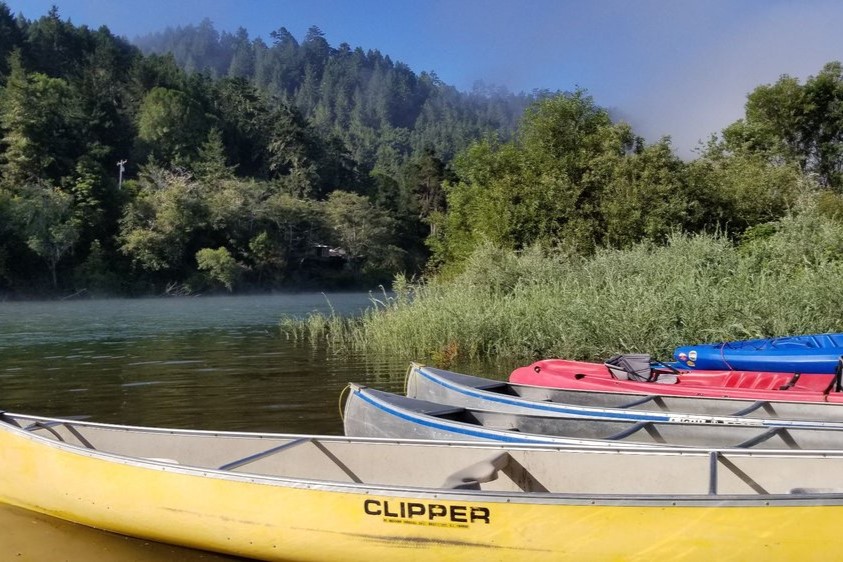 kayaks and canoes available
