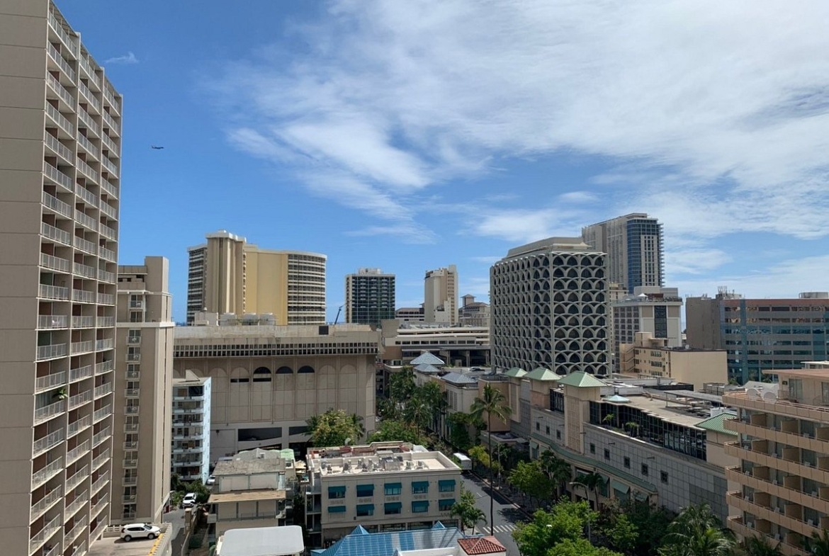 roof top aerial view