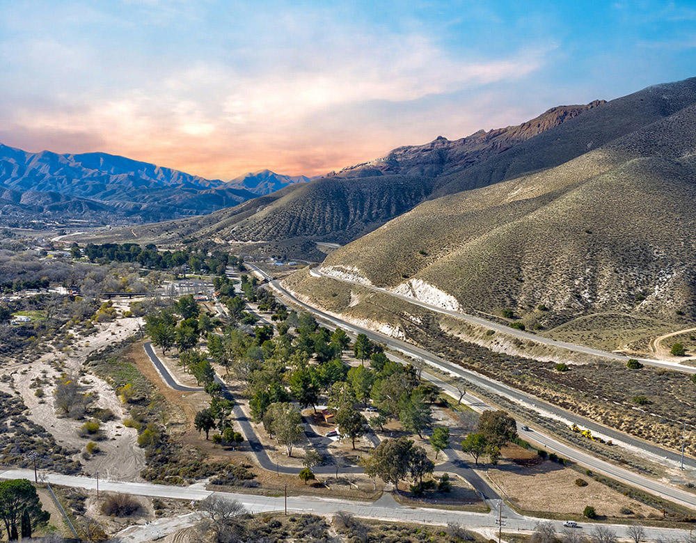 Thousand Trails- Soledad Canyon Aerial