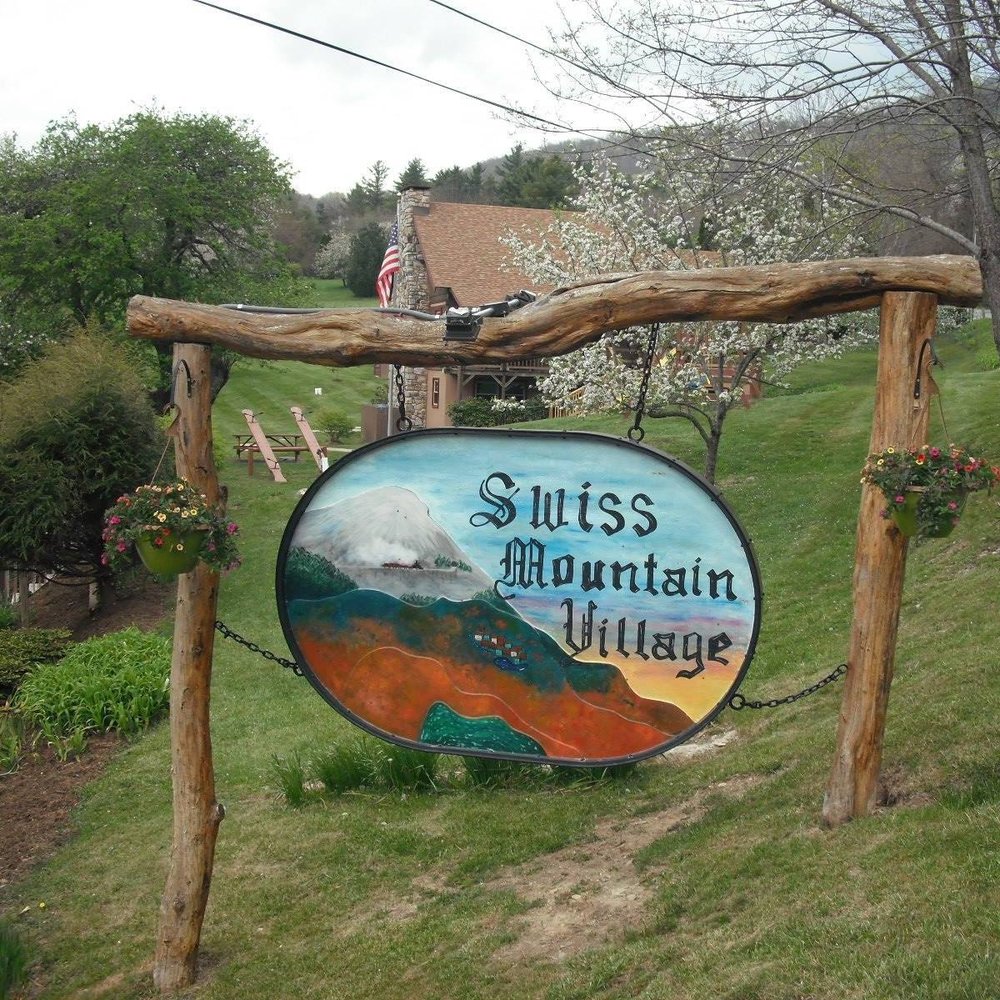 Swiss Mountain Village Sign