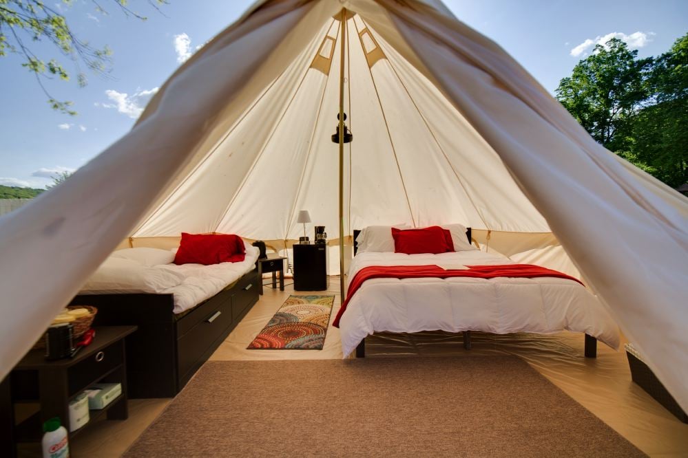 Shawnee Inn Yurt Interior