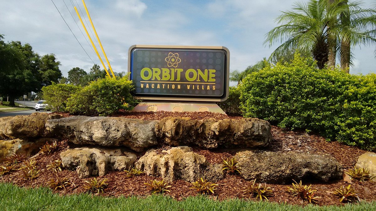 Orbit One Vacation Villas Sign