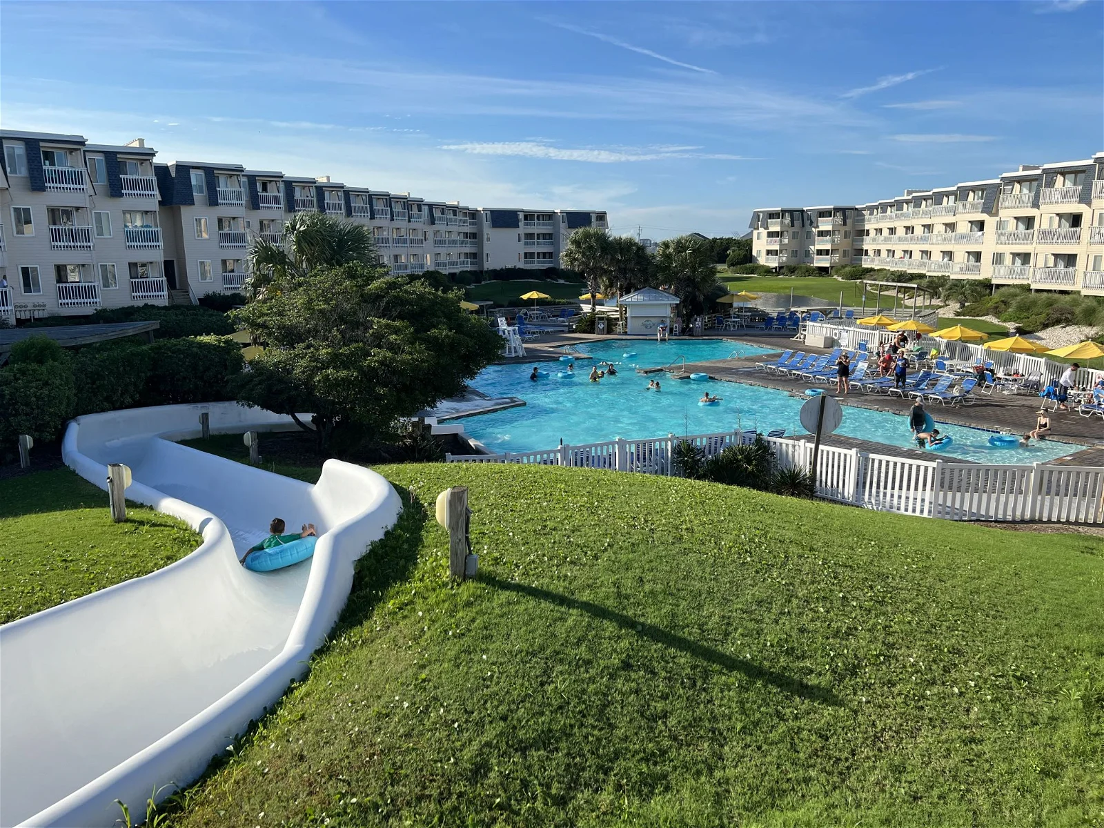 pool and slide