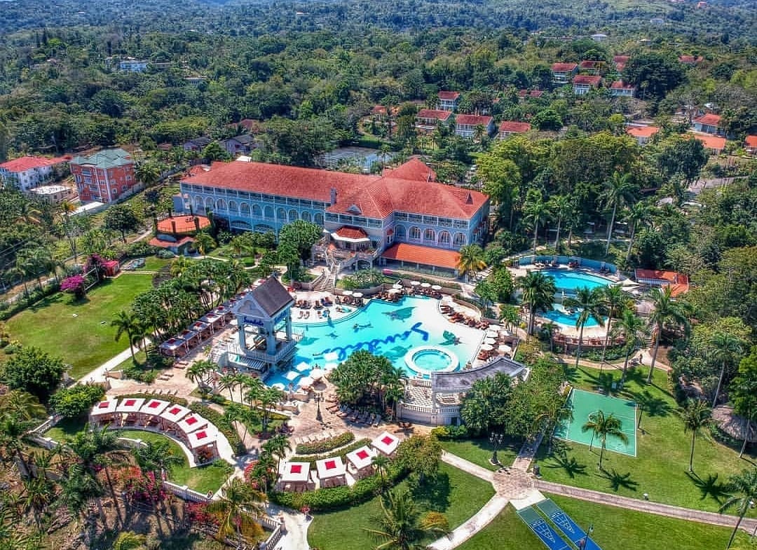Sandals Grande Riviera Beach and Villa Resort Aerial