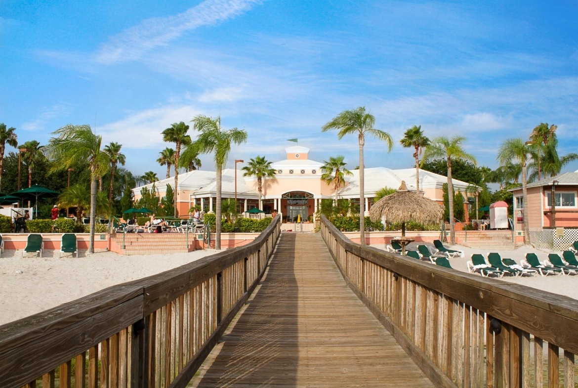 The Vacation Station boardwalk