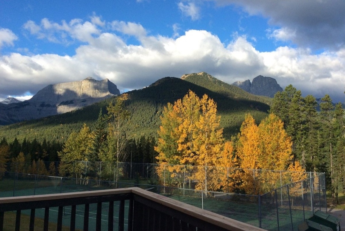 view from the chalet