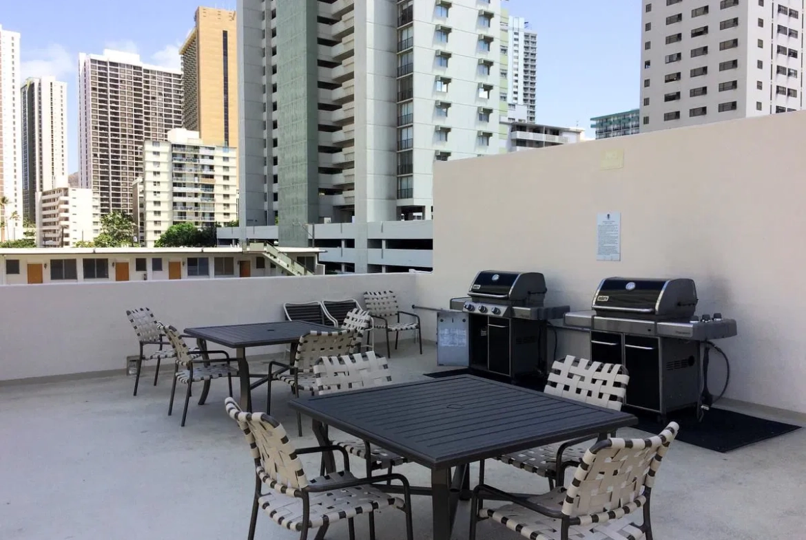 Waikiki Skytower Barbeque Facilities