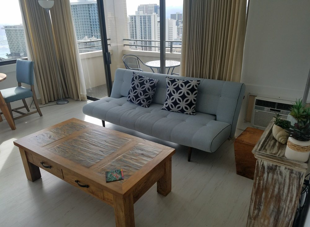 Waikiki Skytower Living Area