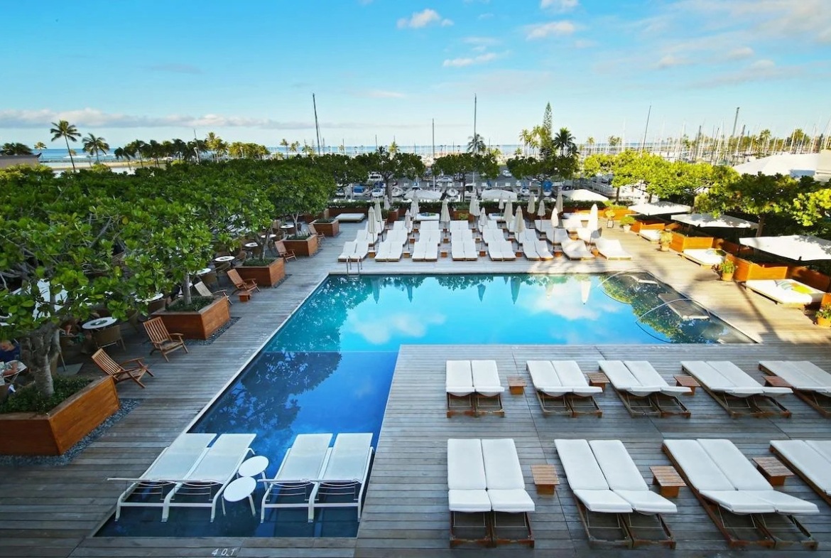 modern pool