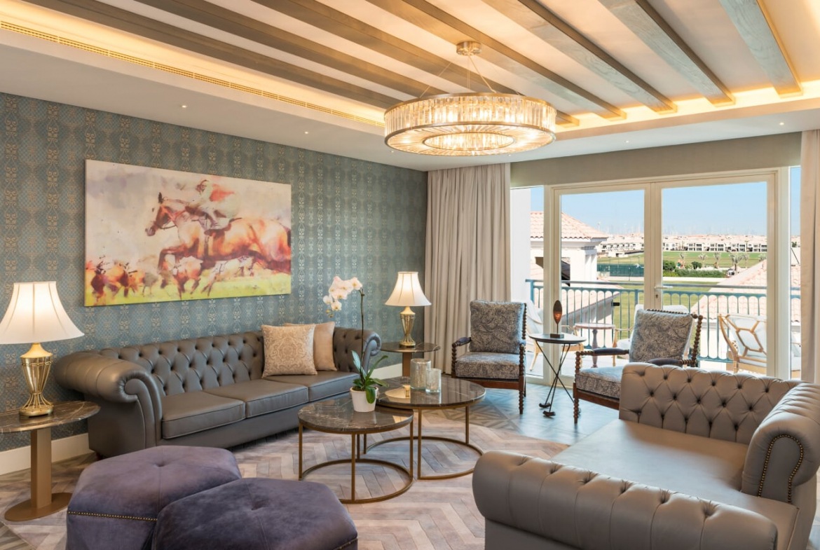 AHPR - Al Habtoor Four Bedroom Villa Living Room