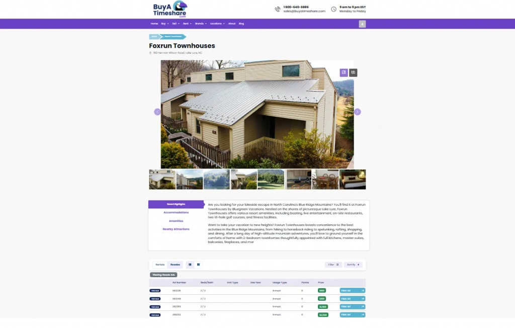 BuyATimeshare.com Timeshare Rental Advertisement