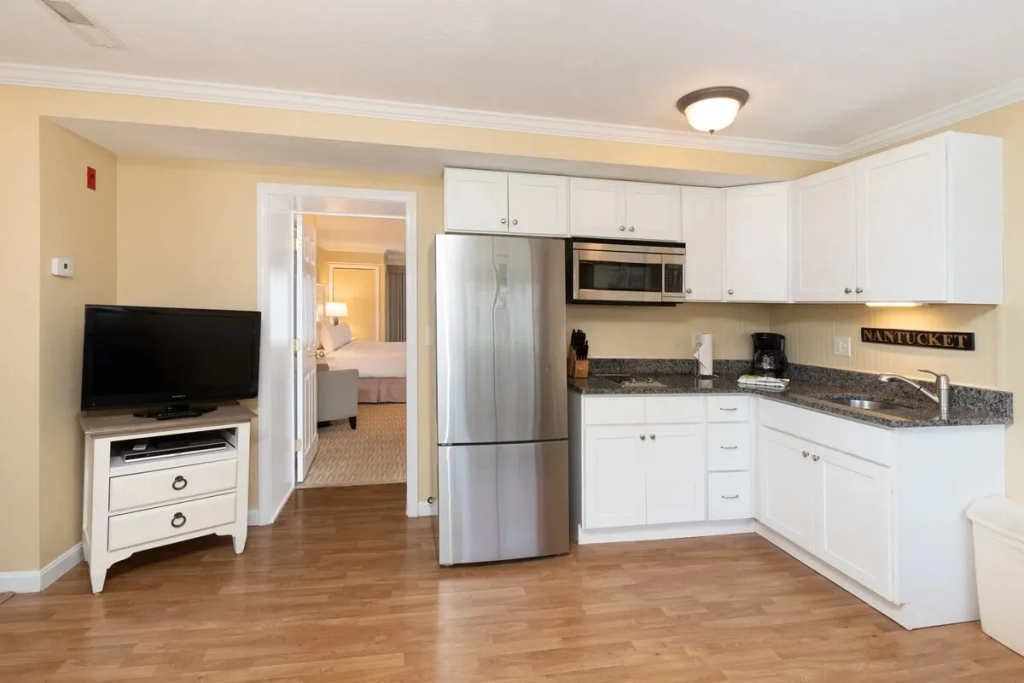 Captains Quarter's Kitchen and Bedroom